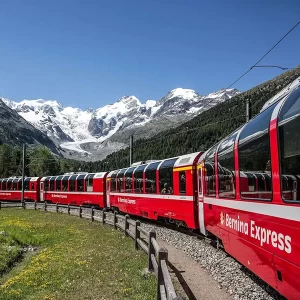 Bernina Express - Viagem de trem da Itália até a Suiça